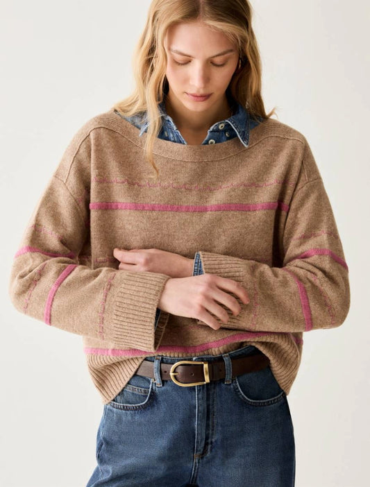 Maglia con righe in rilievo - PBBFRESIA - PENNYBLACK
