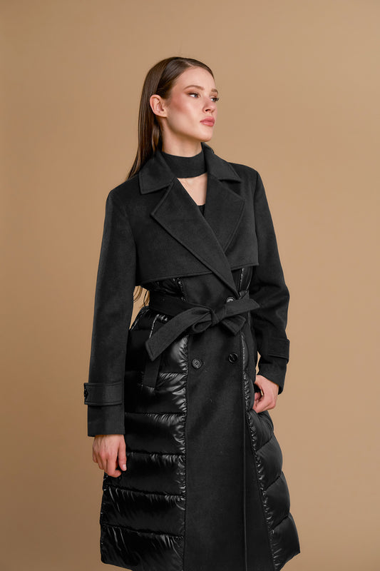 Piumino trench velour - 263ns005 - NOSECRETS
