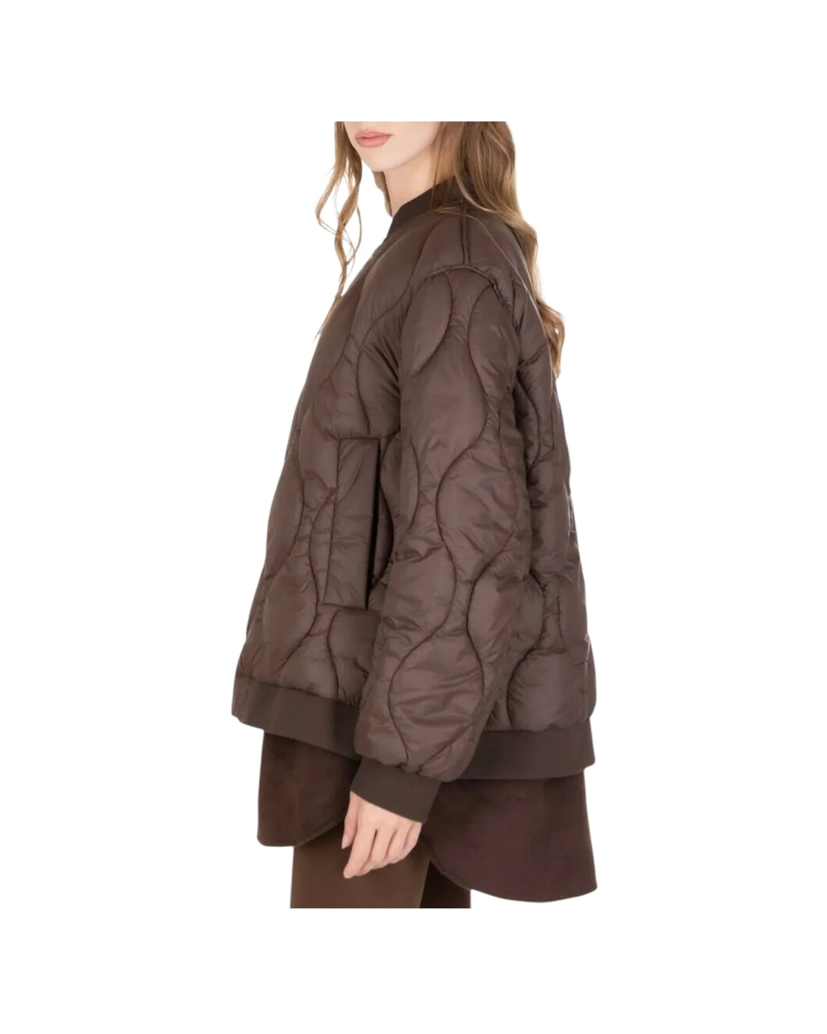 Piumino con orlo in lana - tac0049 - ViCOLO