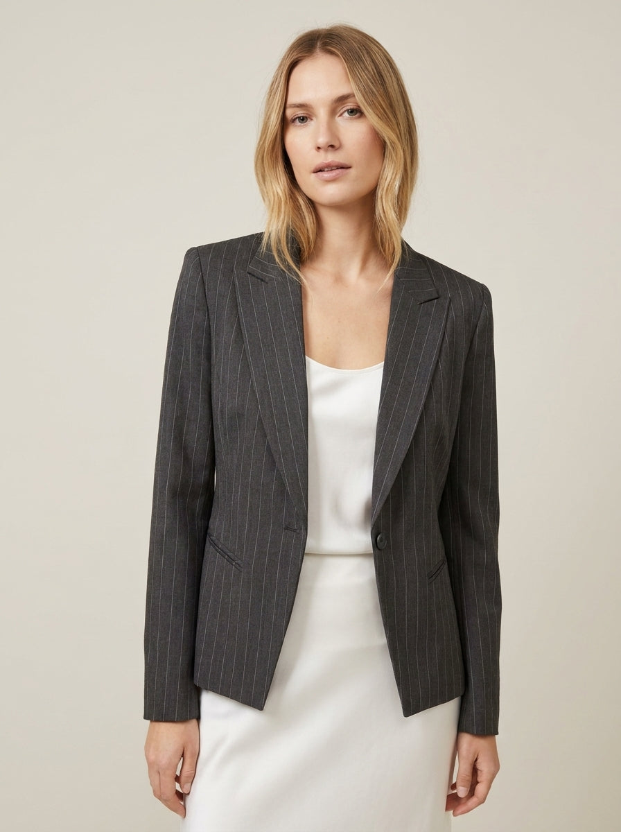 Giacca blazer gessato - SILENCE