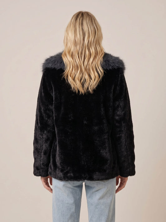 Giacca corta in ecopelliccia - VEP010 - VIVIENNE D