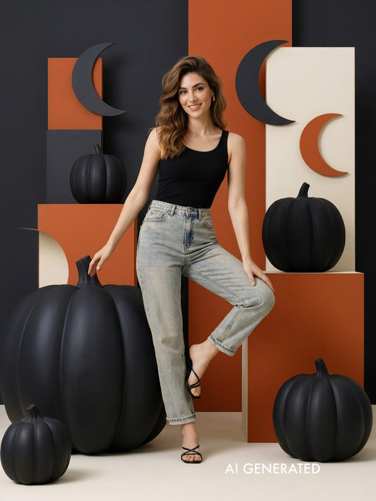 Jeans Baggy Fit Lavaggio Chiaro – LE STREGHE