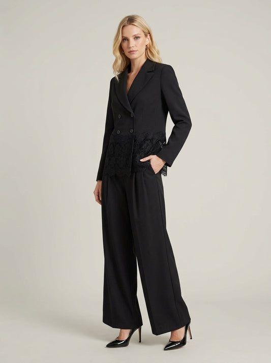 Pantalone ampio con pinces - a26sc201 - LE STREGHE