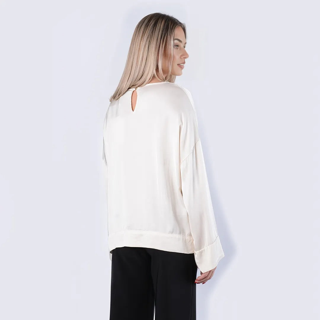 Blusa girocollo in viscosa - C822B22R-I26 - MOTEL