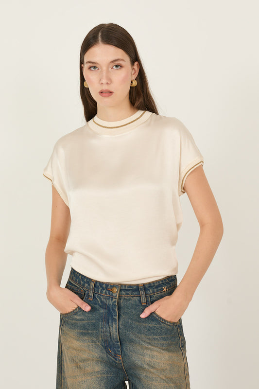 Blusa in viscosa - W40F0544 - SOUVENIR