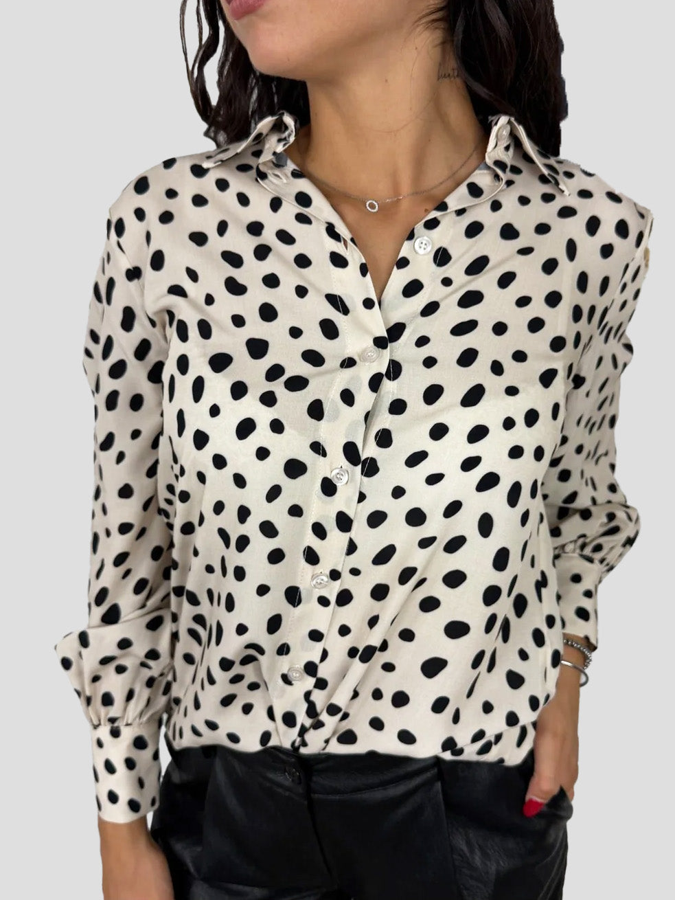 Camicia pois manica lunga - cdqc2iu - DIXIE