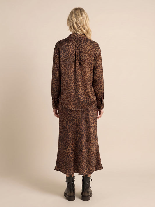 Camicia Oversize animalier art. W26C530 - MOTEL