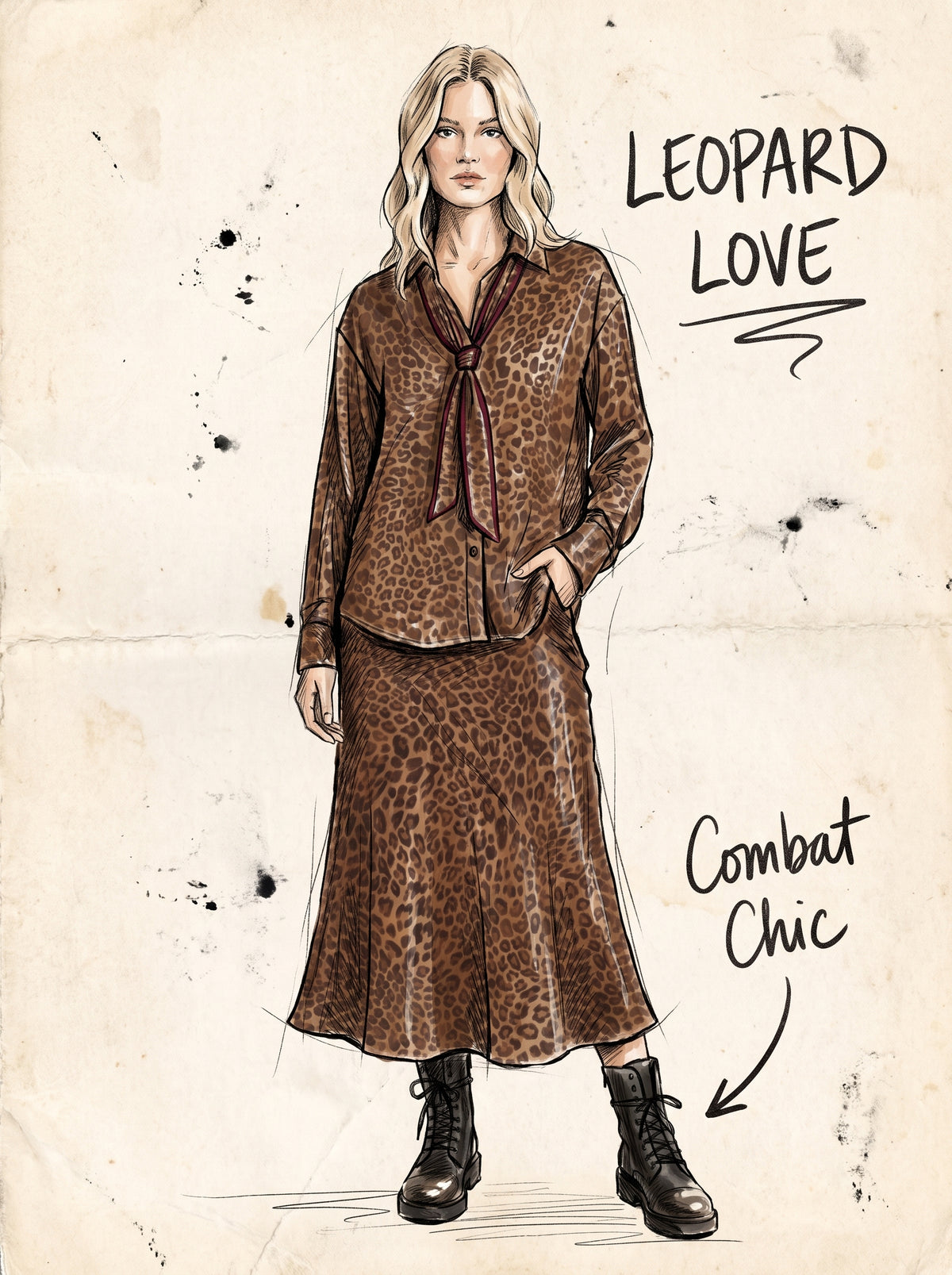 Camicia Oversize animalier art. W26C530 - MOTEL