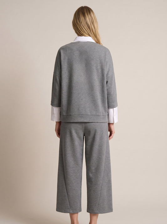 Felpa con inserti finta camicia - a26ad402 -- LE STREGHE