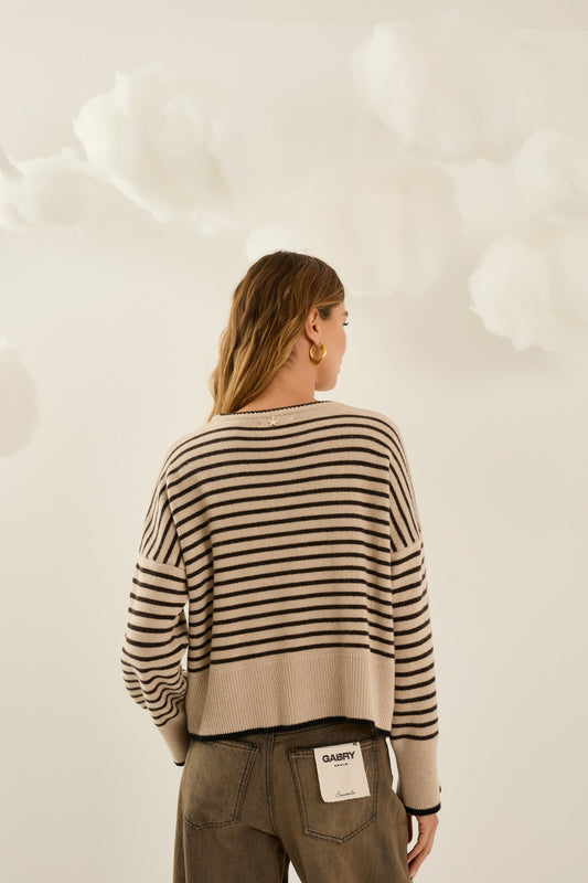 Maglia in misto lana a righe - SOUVENIR