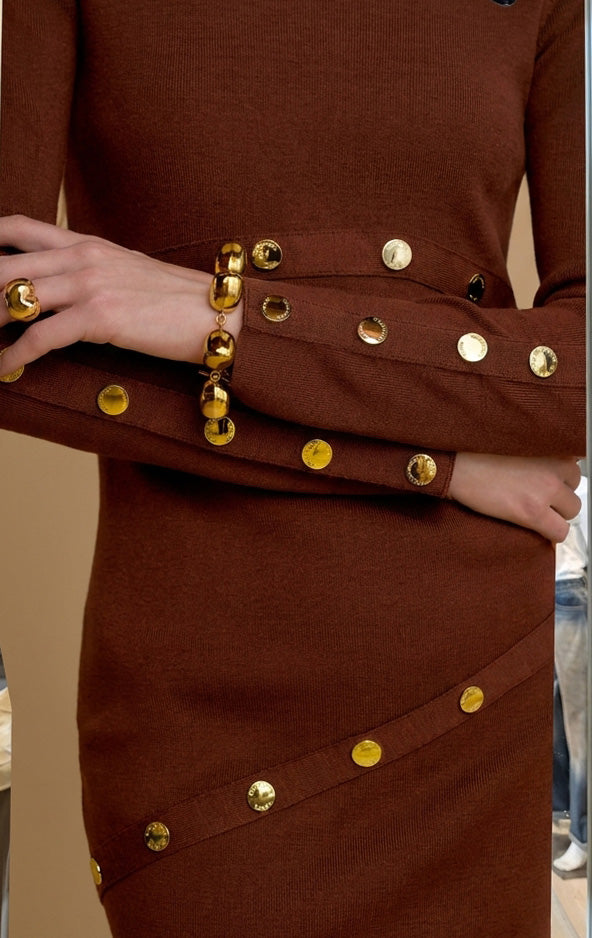 Abito maglia con bottoni - 263ns151 - NOSECRETS