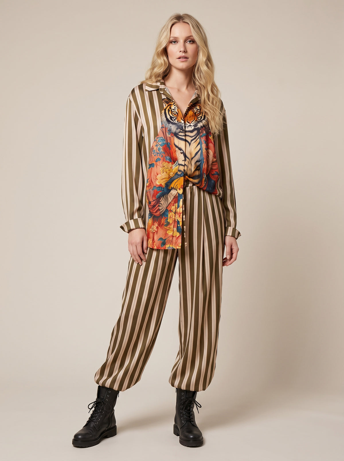 Pantalone a righe - S40M0620 - SOUVENIR