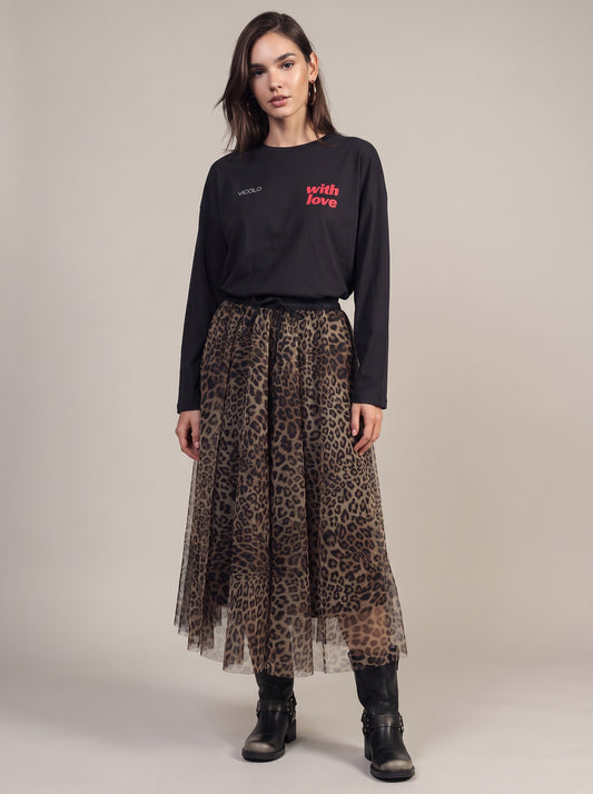Camiseta con estampado de estrella con manchas - rac0309 - ViCOLO
