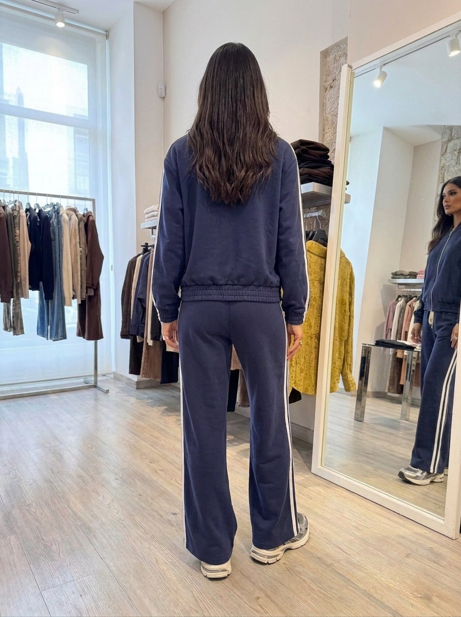 Pantalone tuta con bande - a26dd203 - LE STREGHE