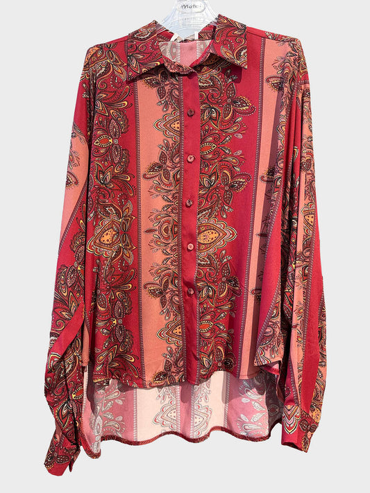 Camicia fantasia in viscosa - W26C416 - MOTEL