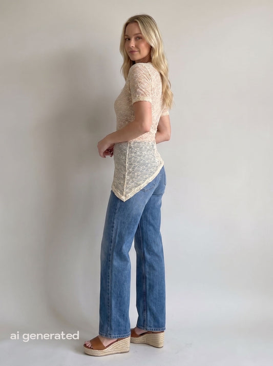 Jeans dritto elasticizzato – LE STREGHE