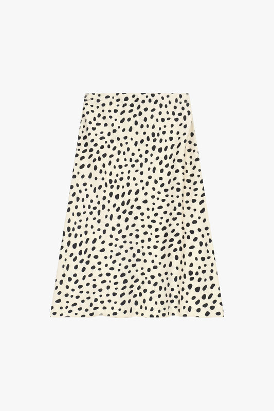 Midi skirt with irregular polka dot print - gbos2iz - DIXIE