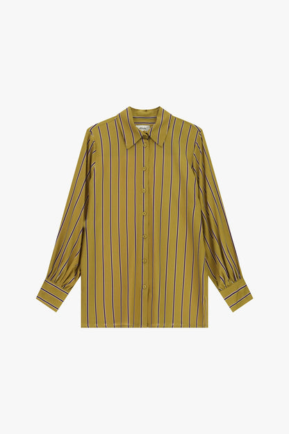 Camicia a righe con colletto classico e polsini - cdqc2ir - DIXIE