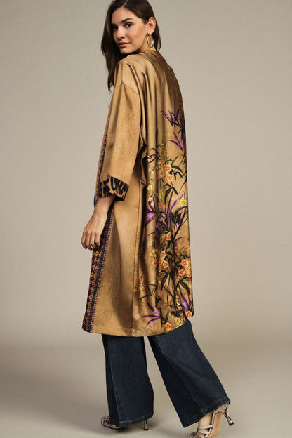 Kimono à motif animalier/floral - SAEO2AZA - DIXIE