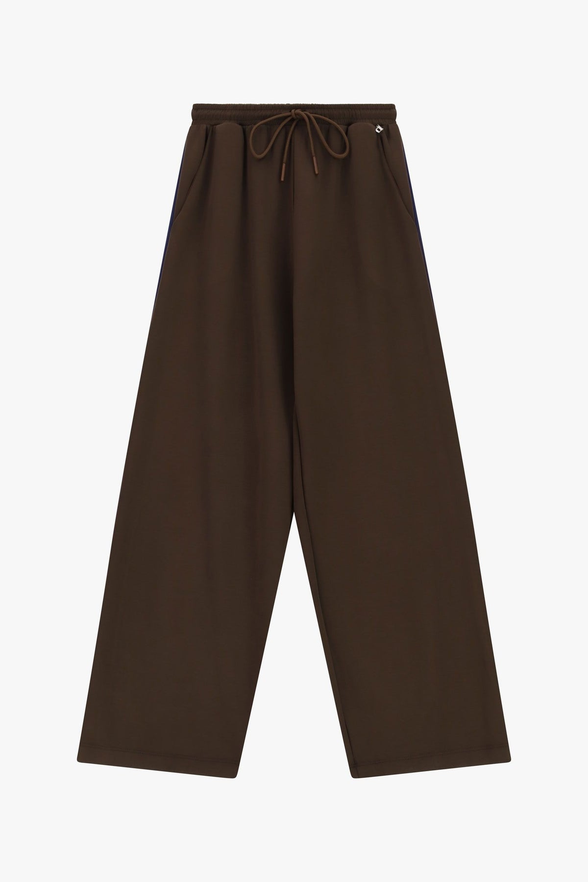 Pantaloni palazzo coulisse vita alta dettagli laterali - p262b103 - DIXIE