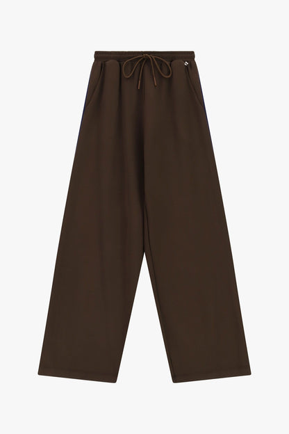 Pantaloni palazzo coulisse vita alta dettagli laterali - p262b103 - DIXIE