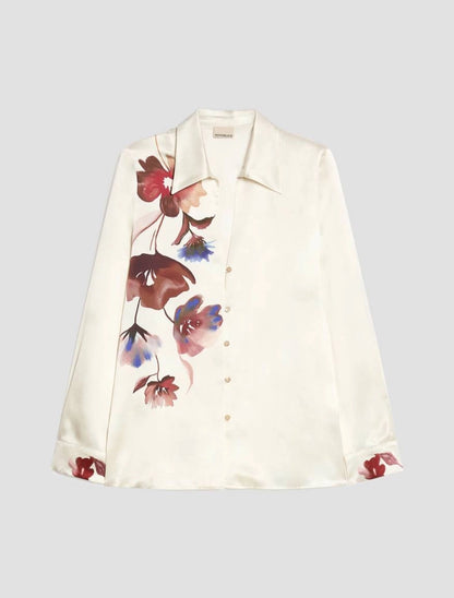 Chemise en satin à fleurs - PENNYBLACK