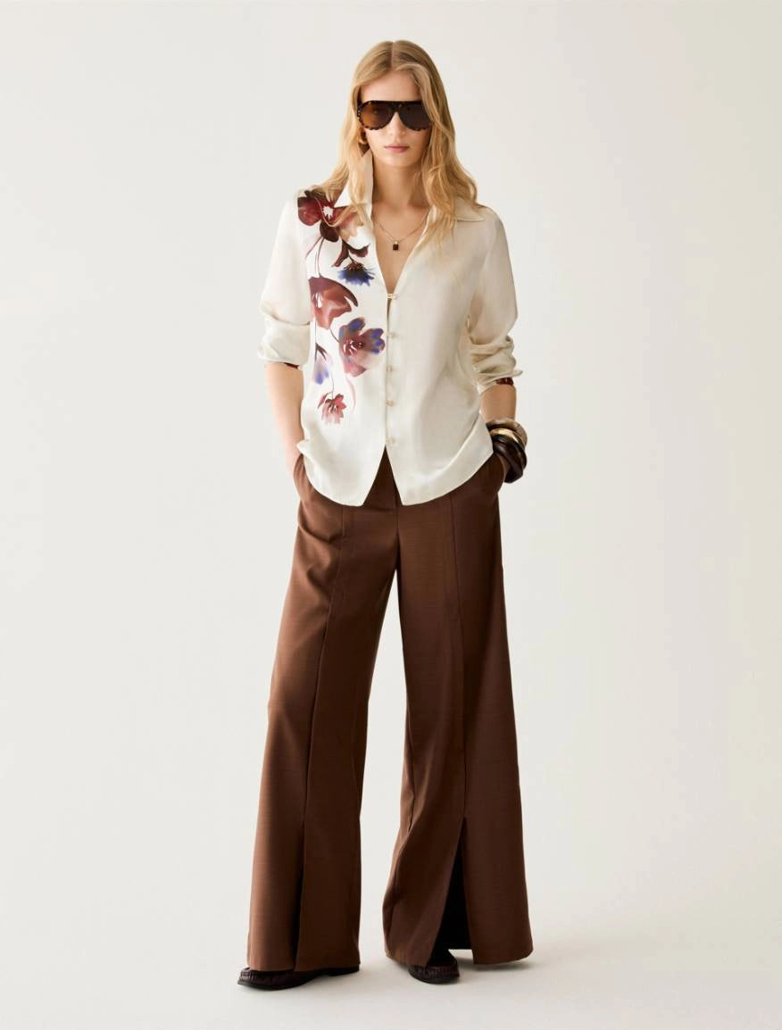 Chemise en satin à fleurs - PENNYBLACK