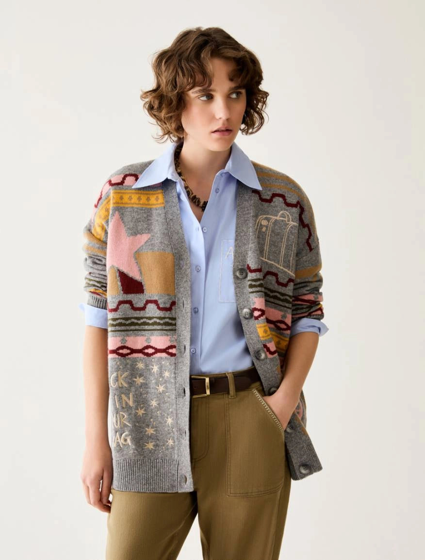 Cardigan with embroidery - PBBPAVIDO - PENNYBLACK