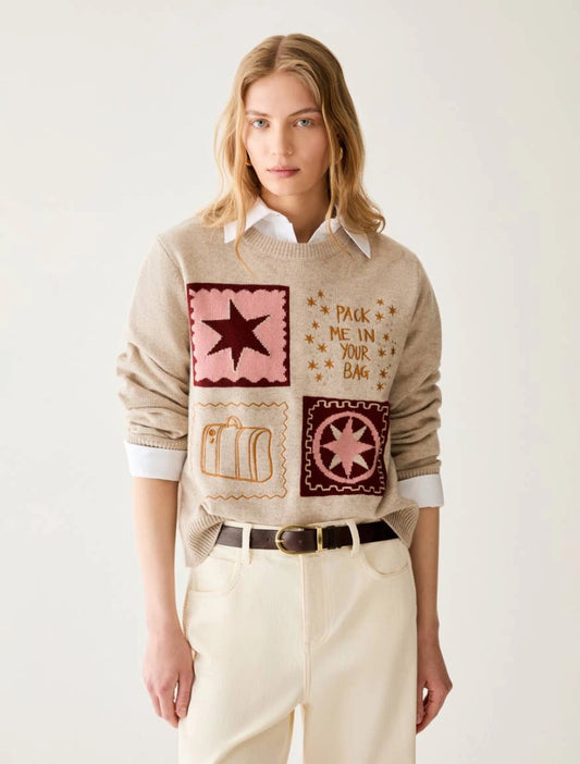 Maglia girocollo misto lana - PBBDISCO - PENNYBLACK