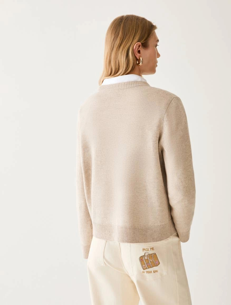 Wool-blend crew neck sweater - PBBDISCO - PENNYBLACK