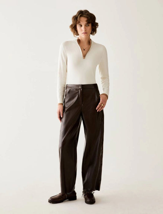 Pantaloni in jersey spalmato - PENNYBLACK