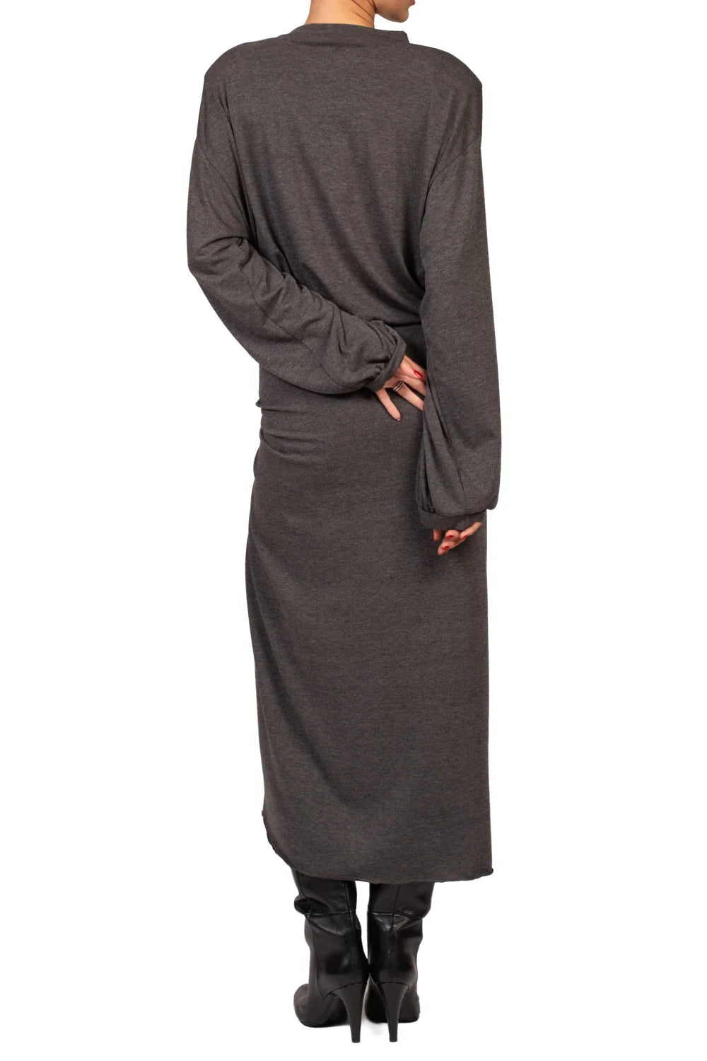 Abito lungo con nodo - fw260093-a - TENSIONE IN