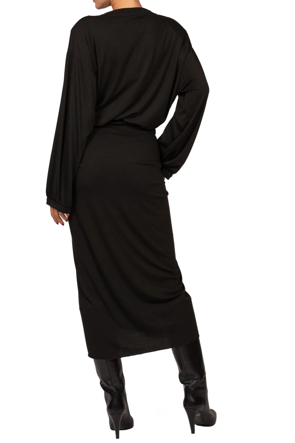Langes Kleid mit Knoten - fw260093-a - TENSIONE IN