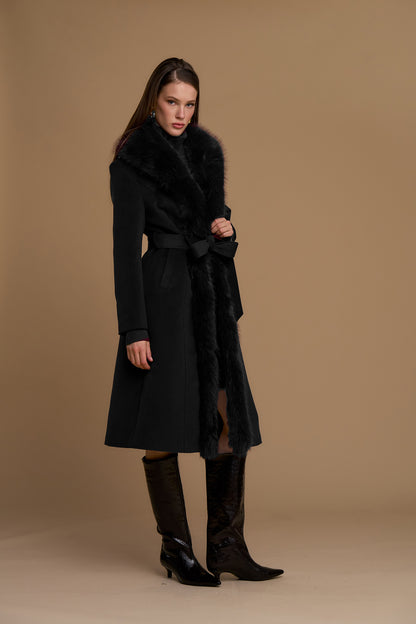 Cappotto con bordura simil pelliccia - 263ns000 - NOSECRETS