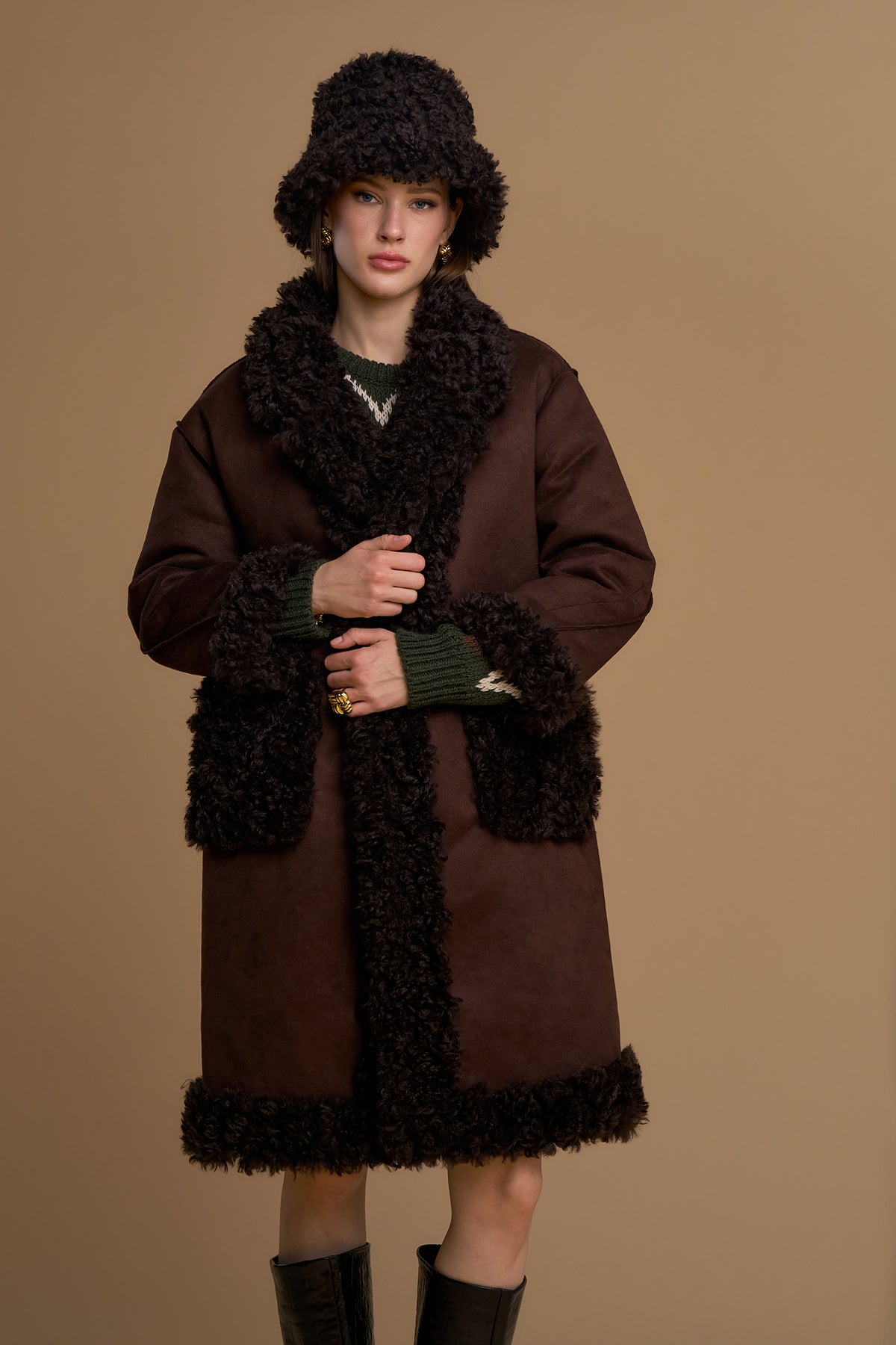 Cappotto teddy reversibile - 263ns105 - NOSECRETS