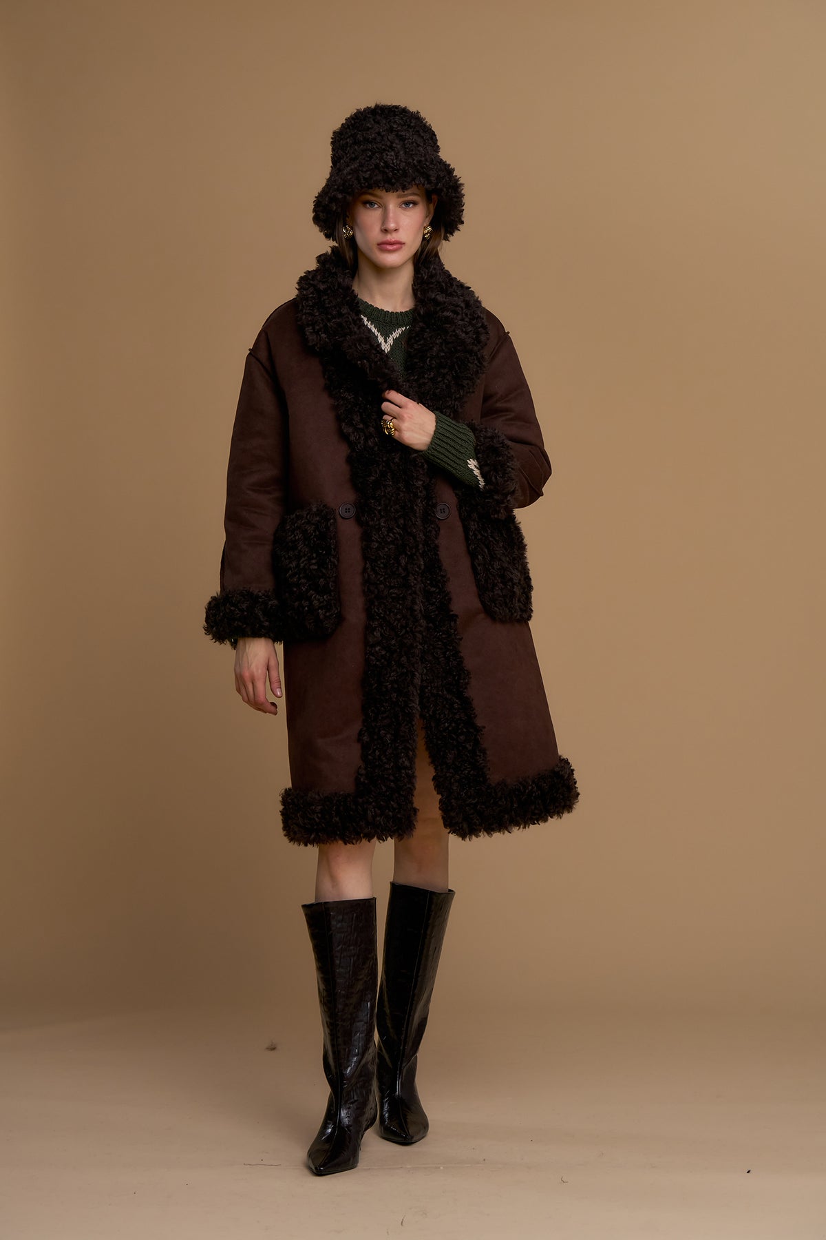 Cappotto teddy reversibile - 263ns105 - NOSECRETS