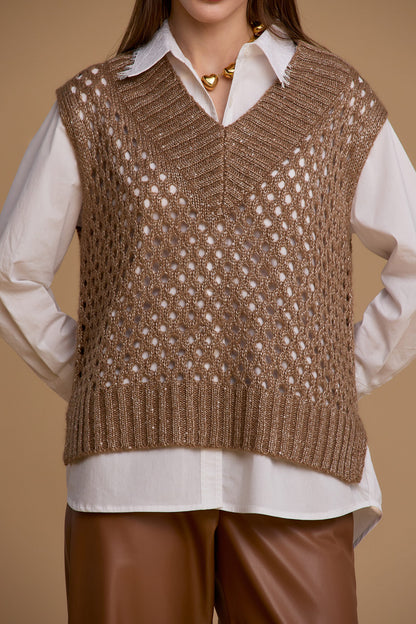 Gilet maglia traforata - 263ns141 - NOSECRETS