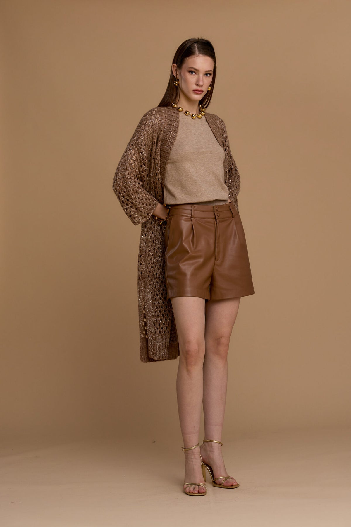 Maxi cardigan maglia traforata - 263ns142 - NOSECRETS