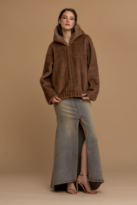 Faux fur oversized jacket - 263ns192 - NOSECRETS