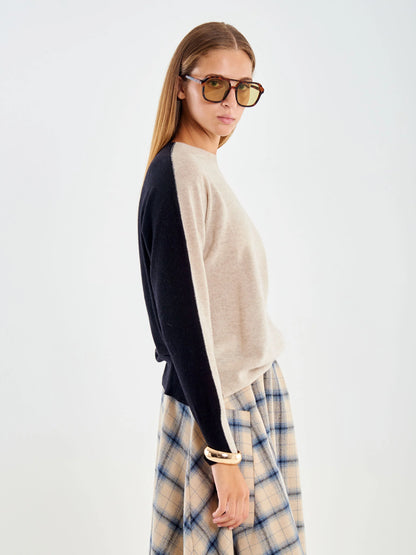 Pullover Girocollo Bicolor - 2ac2024 - ViCOLO
