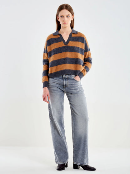 Maglia Polo in lana garzata - 2ac2076 - ViCOLO