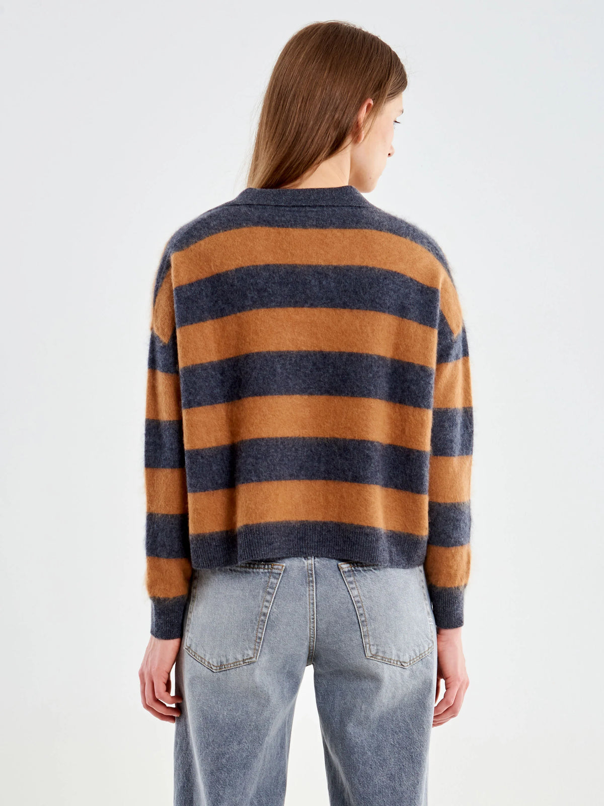 Maglia Polo in lana garzata - 2ac2076 - ViCOLO