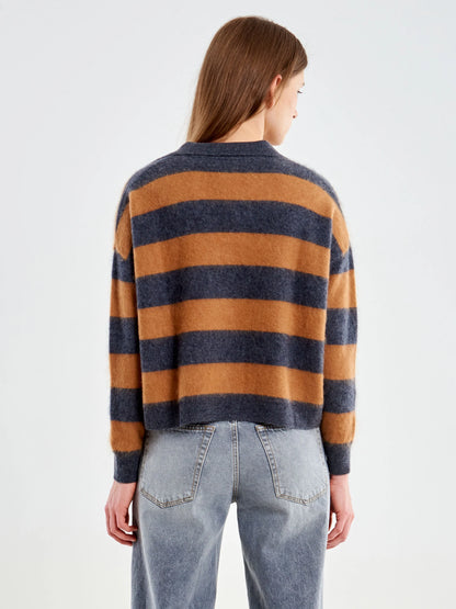 Maglia Polo in lana garzata - 2ac2076 - ViCOLO