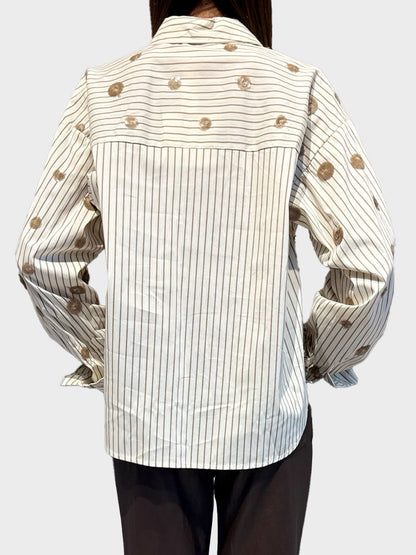 Camicia con paillettes - w26c103camp  - TENSIONE IN