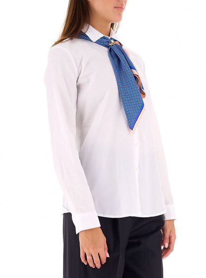 Baumwollhemd mit Foulard - rac0014 - ViCOLO