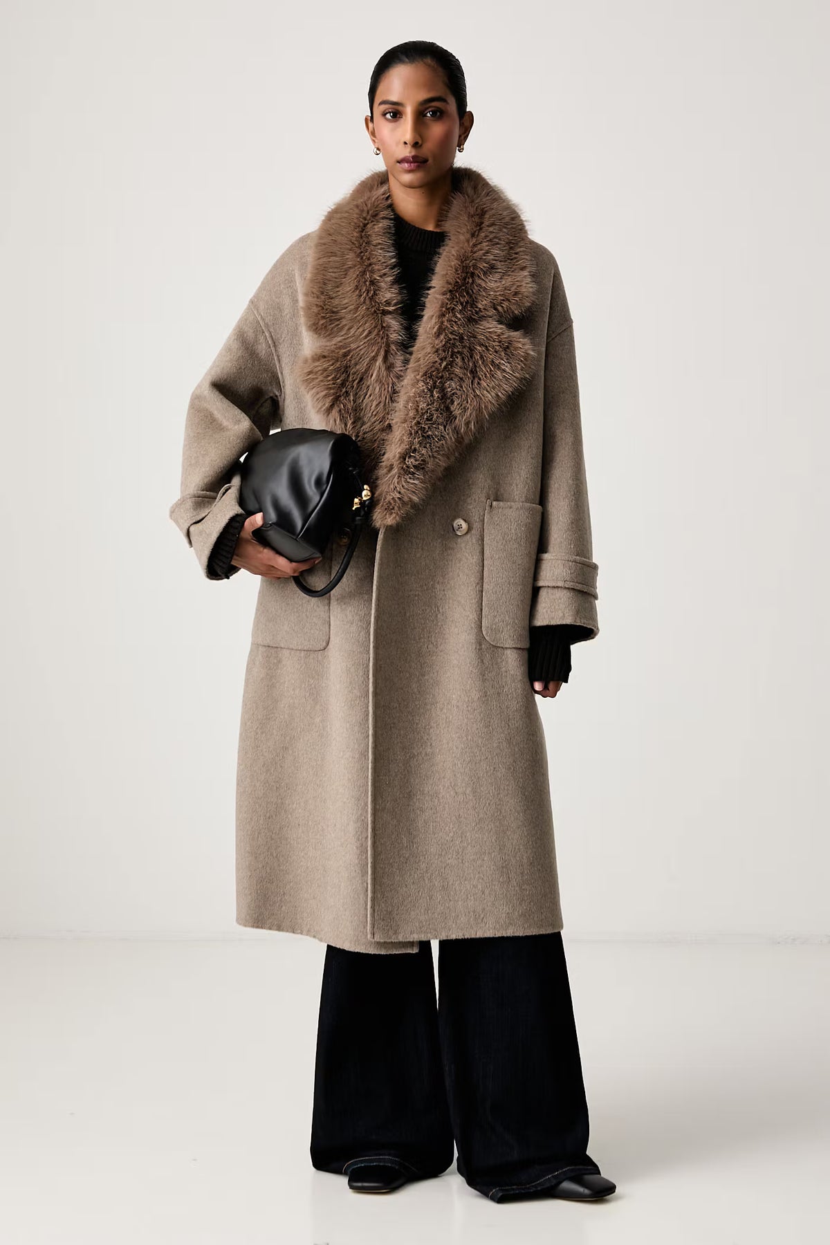 Manteau en mélange de laine - tac0025 - ViCOLO