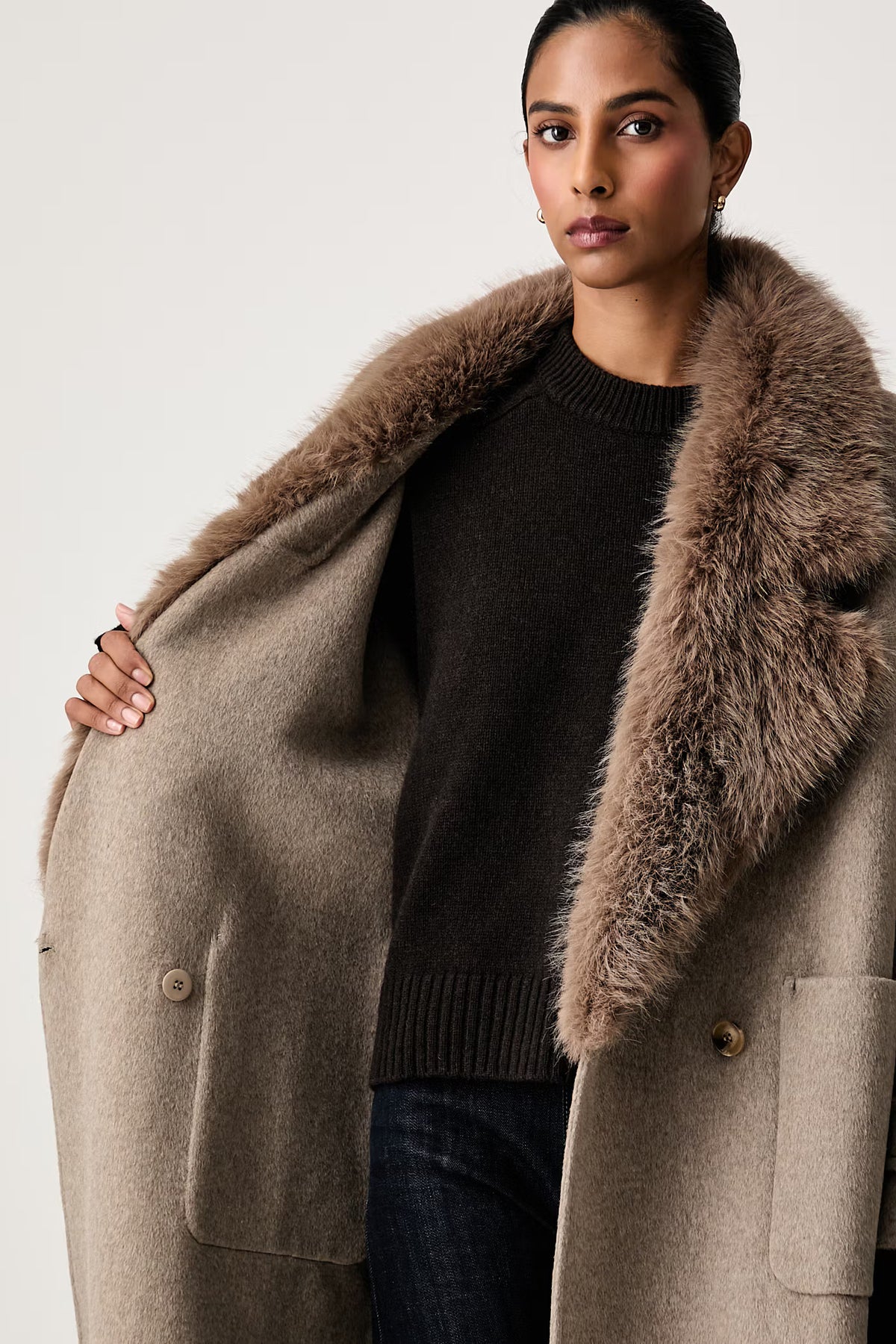 Manteau en mélange de laine - tac0025 - ViCOLO