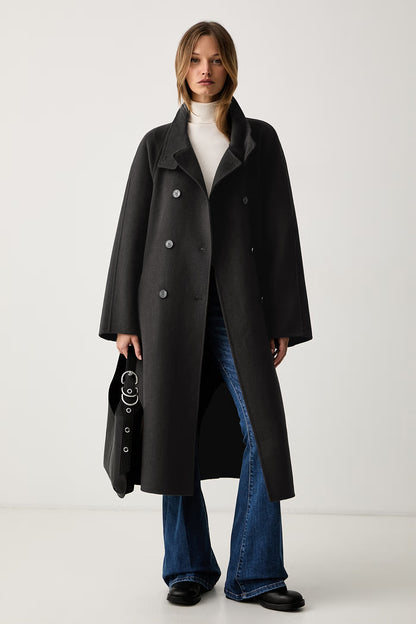 Cappotto doppiopetto in lana - tac0023 - ViCOLO