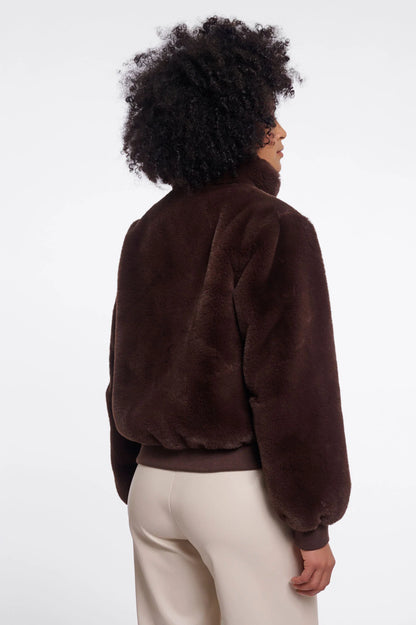 Faux fur jacket - ambraa - RINO & PELLE