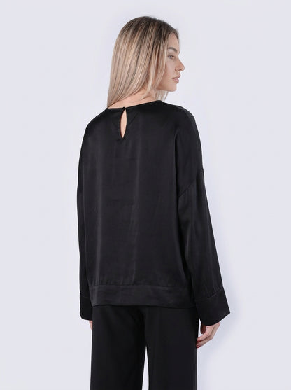 Blusa girocollo in viscosa - C822B22R-I26 - MOTEL